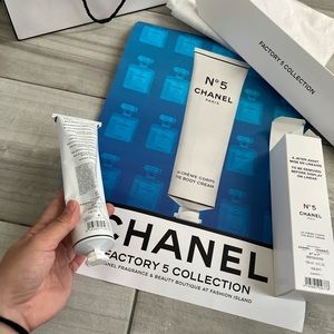 New sealed Chanel factory 5 body cream with packaging